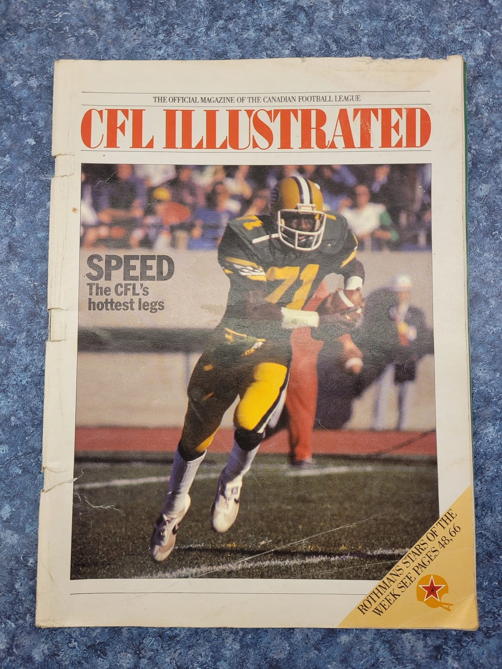CFL ILLUSTRATED. Canadian Content. 1983. Vintage. Magazine